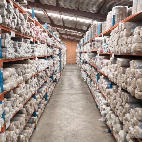 Carpet stock in warehouse